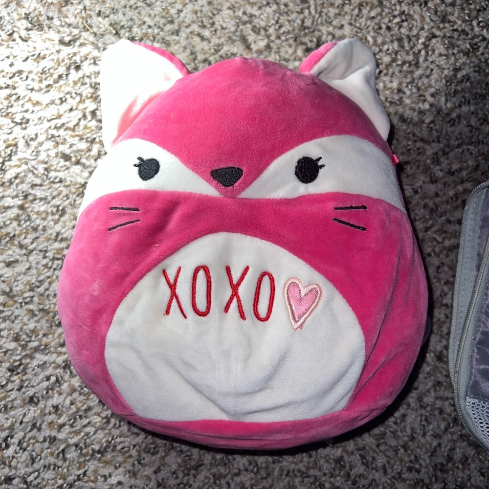 Squishmallows Valentines Fox XOXO Plush
